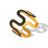 Anillos Ondulados Modernos Esmaltados Y2K