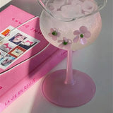 Flower-Designed Asymmetric Aesthetic Glass
