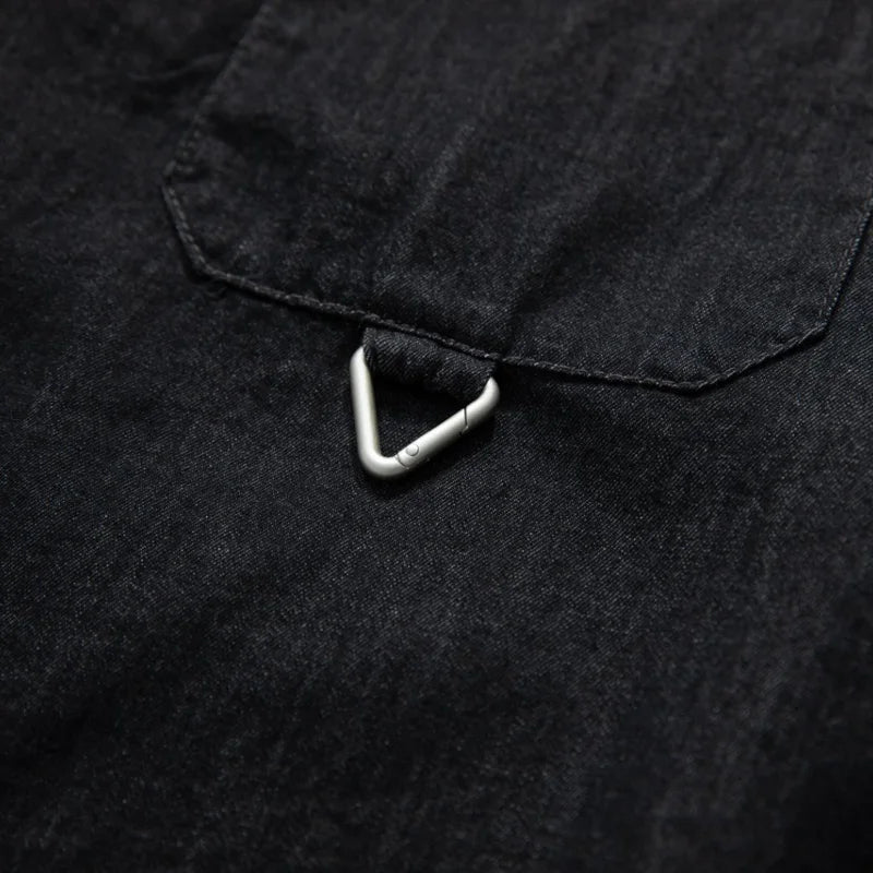 Retro Casual Loose Fit Denim Shirt