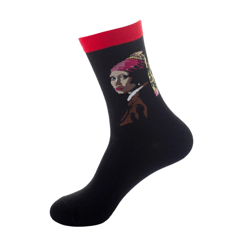 Classic Famous Art Cotton Socks