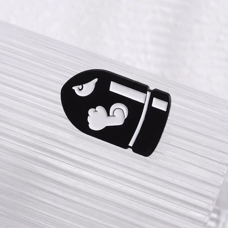 Black Bullet Styling Enamel Pin