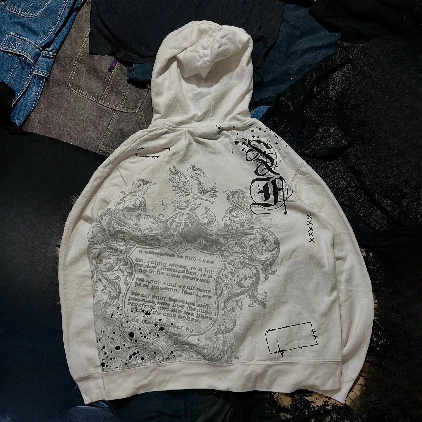 Retro Gothic Zipper Hoodie
