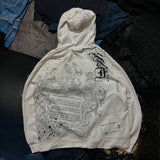 Retro Gothic Zipper Hoodie