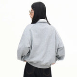 Gray Cozy Block Oversized T-Shirt