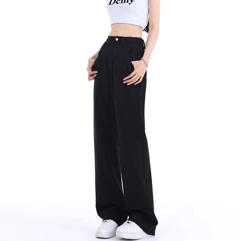 High Waist Wide Leg Women's Jeans