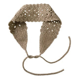 Solid Color Hollow Knitted Headbands