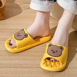 Summer Cartoon Bear Indoor Slippers
