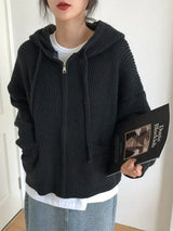 Chunky Knitted Hooded Sweater