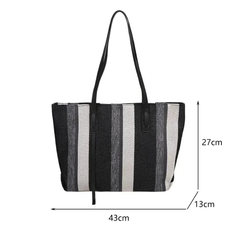Stripped Women's Shoulder Bag