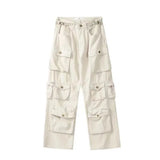 Retro Camouflage Wide Leg Cargo Pants