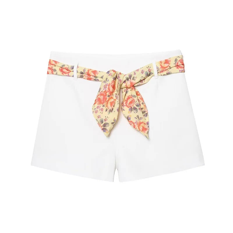 Scarf Belted Women's Set