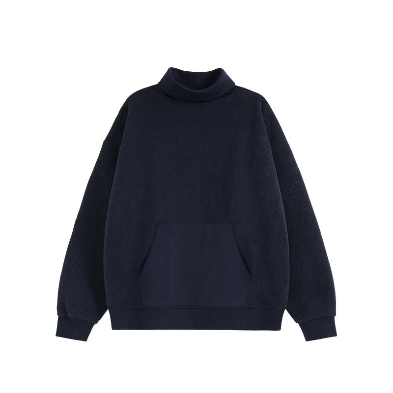 High Neck Fleece Sweatshirt