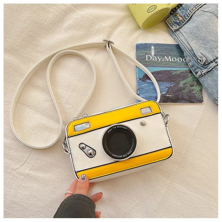 Blue Camera Shape Cross Bag