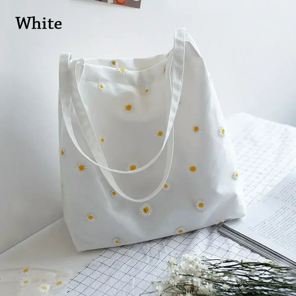 Casual Canvas Girls Shopping Handbag