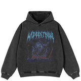Scary Devil Graphic Oversized Hoodie