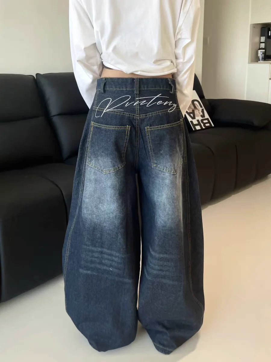 Y2K Loose Baggy High Waisted Jeans