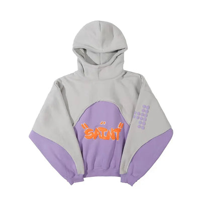 Vintage Bunter Heiliger Gottes Oversized Hoodie