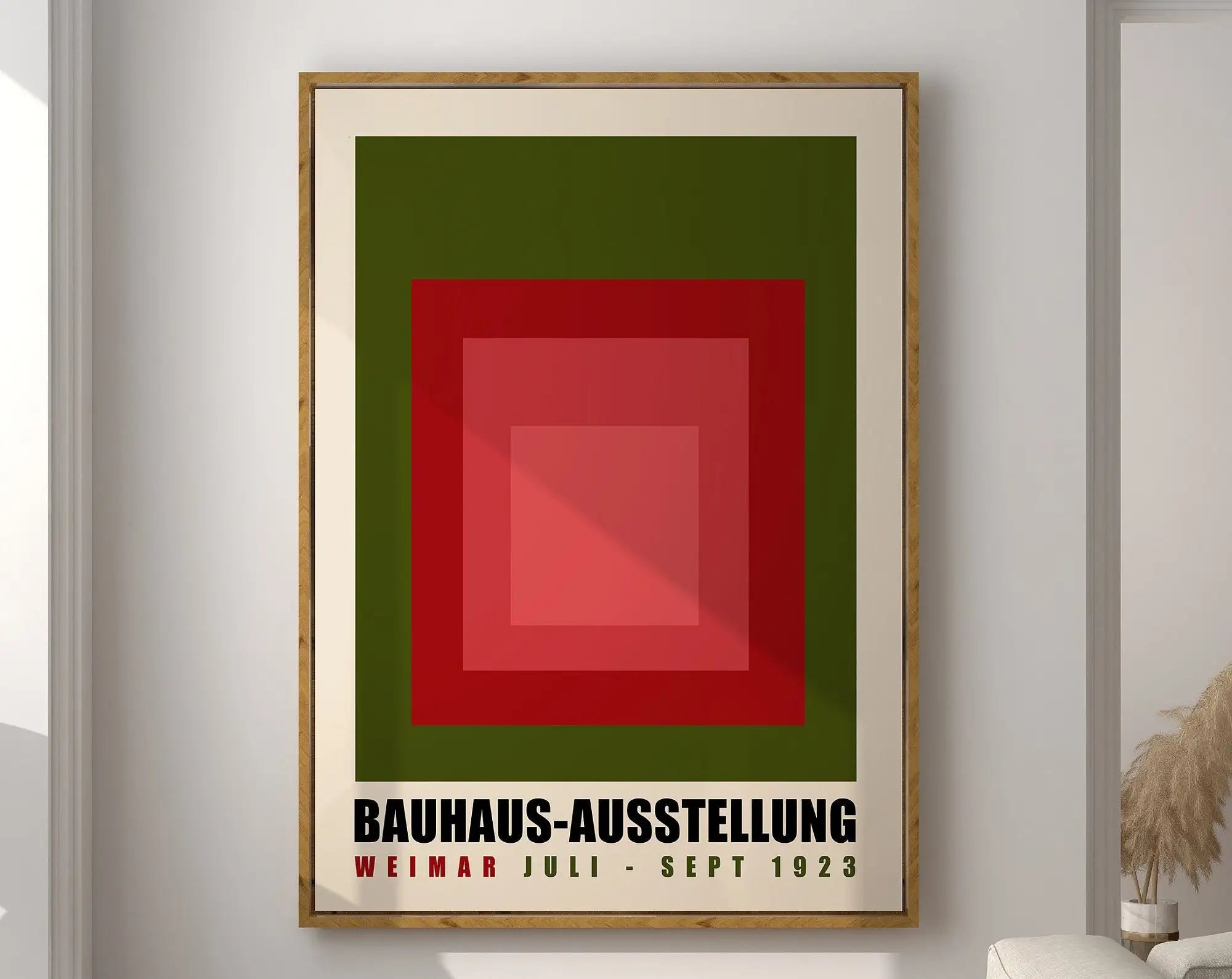 Modernist Geometric Canvas Poster