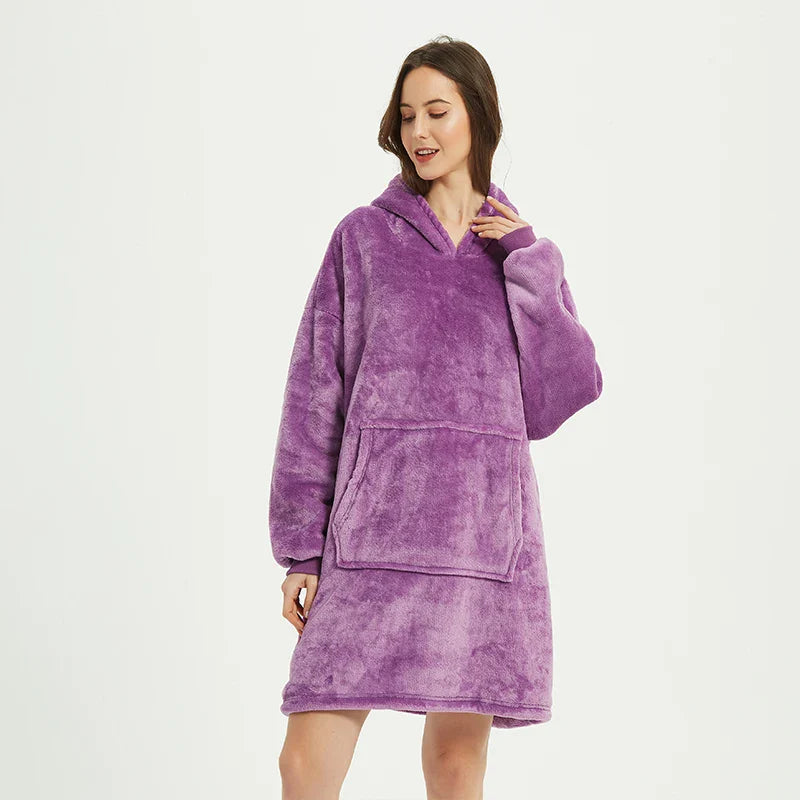 Winter Blanket Hoodie Oversized Sweatshirt