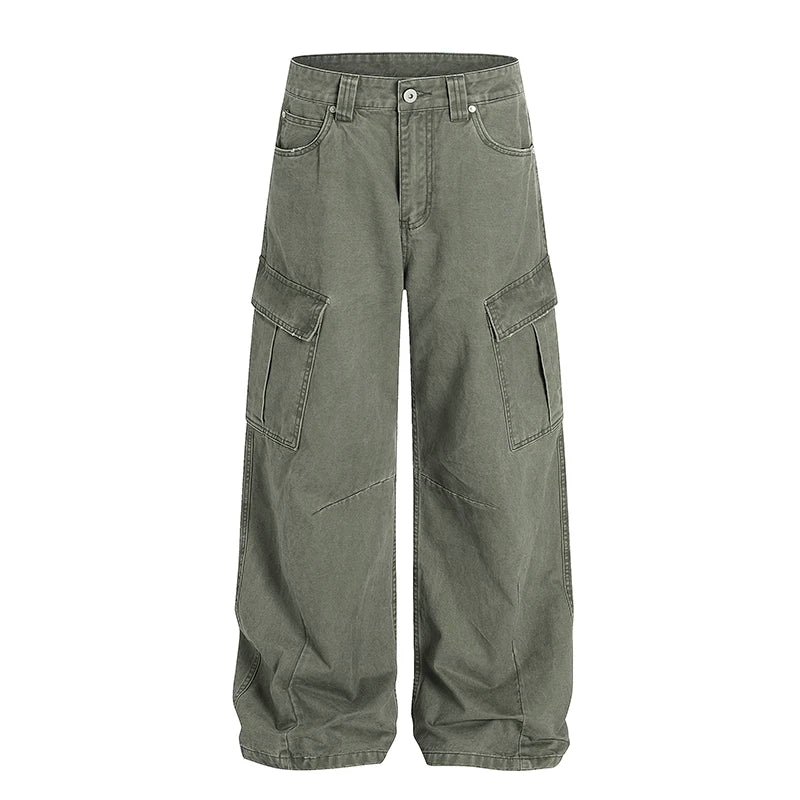 Loose Straight Leg Cargo Pants