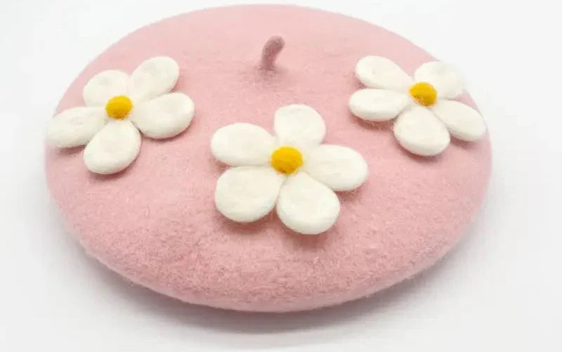 Daisy Crochet Beret