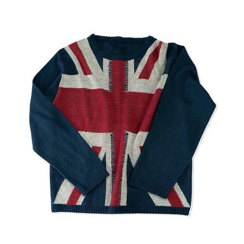 Suéter con estampado de la bandera del Reino Unido
