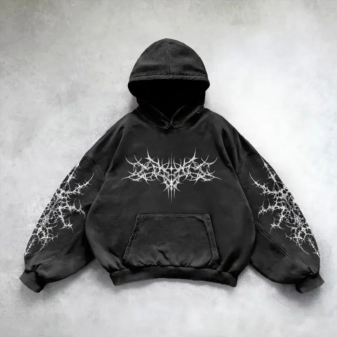 Y2K Flux Tribial Oversized Hoodie