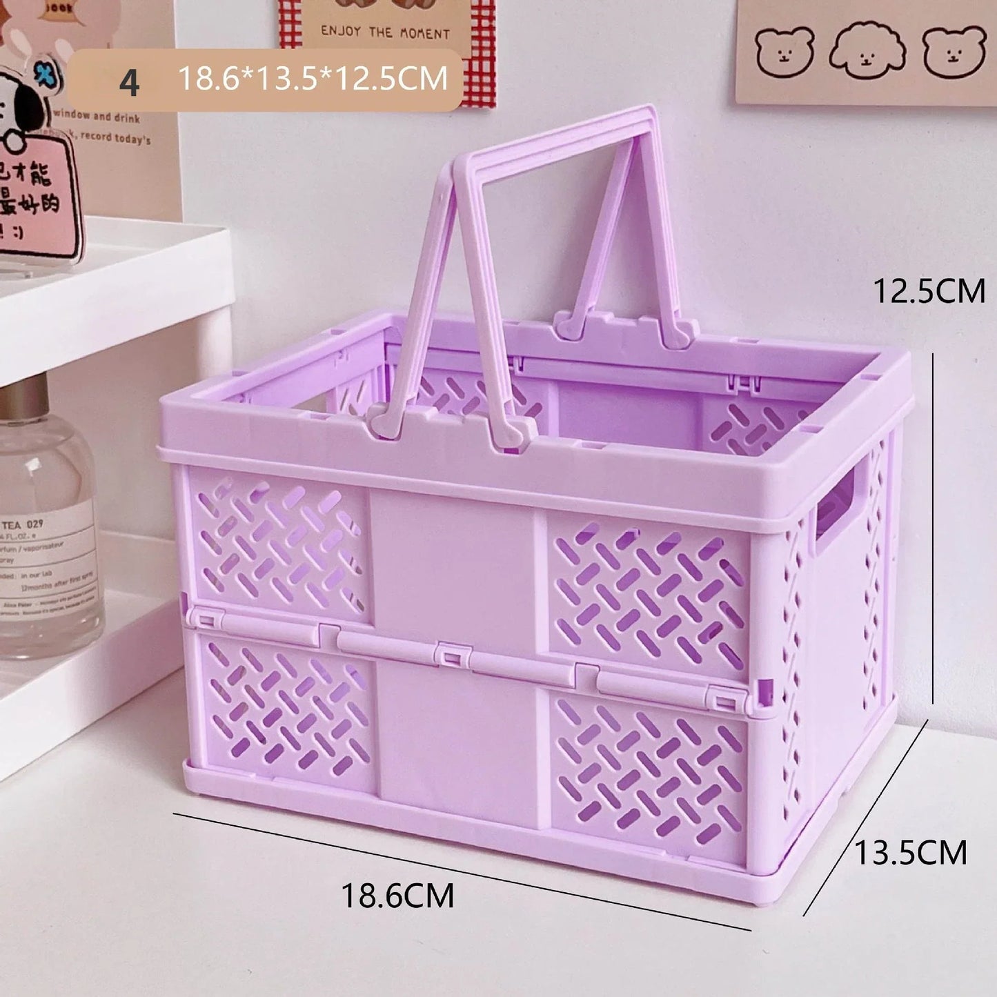 Pastel Folding Storage Basket