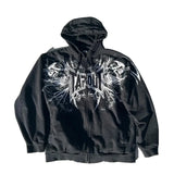 Retro Gothic Zipper Hoodie