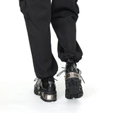 Gothic Rock Leather Platform Shoes