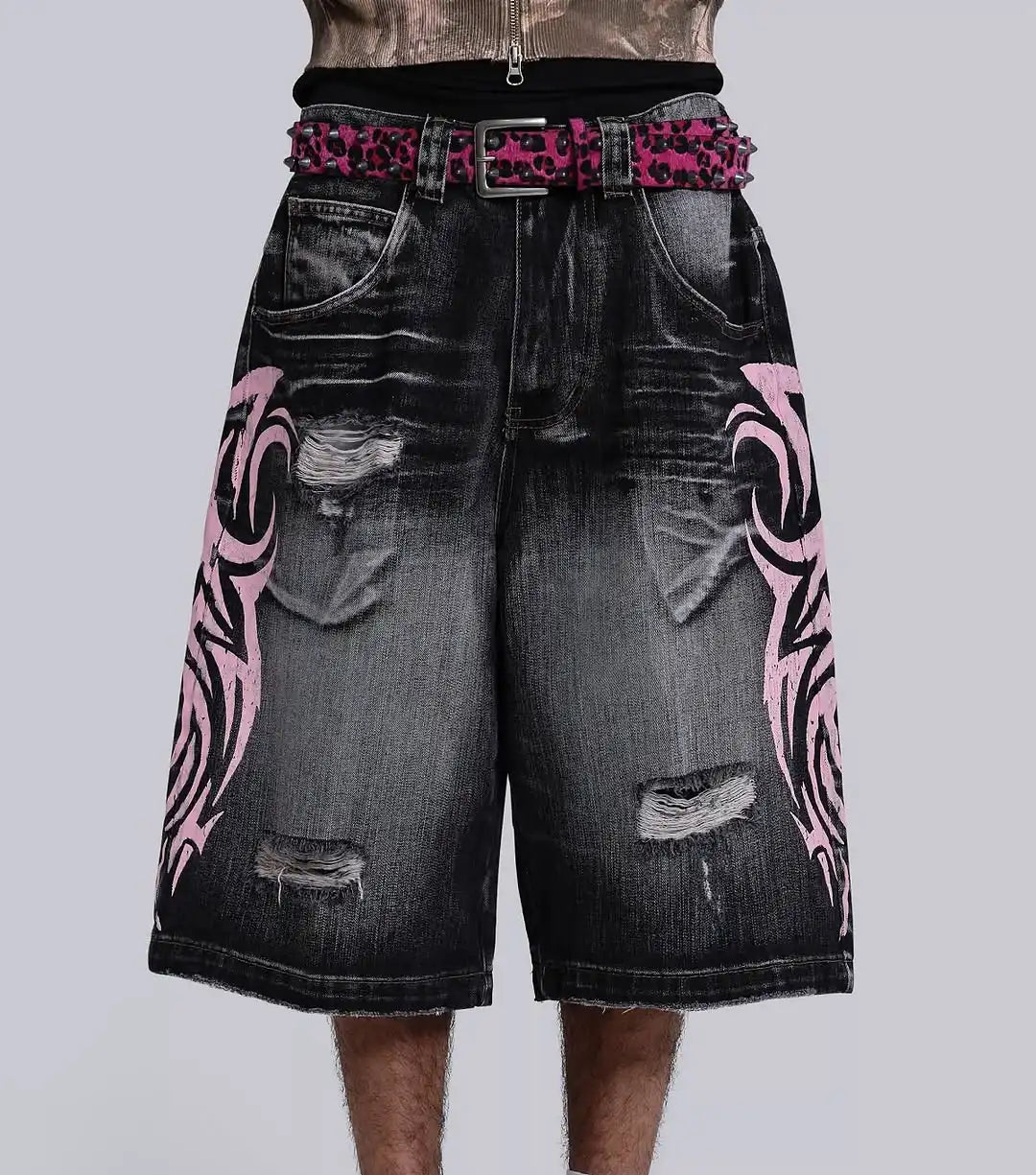 Y2K Vintage Patched Denim Jorts
