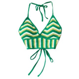 Handmade Knitted Sexy Halter Women Top Crochet