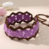Handmade Knitted Floral Pattern Headbands