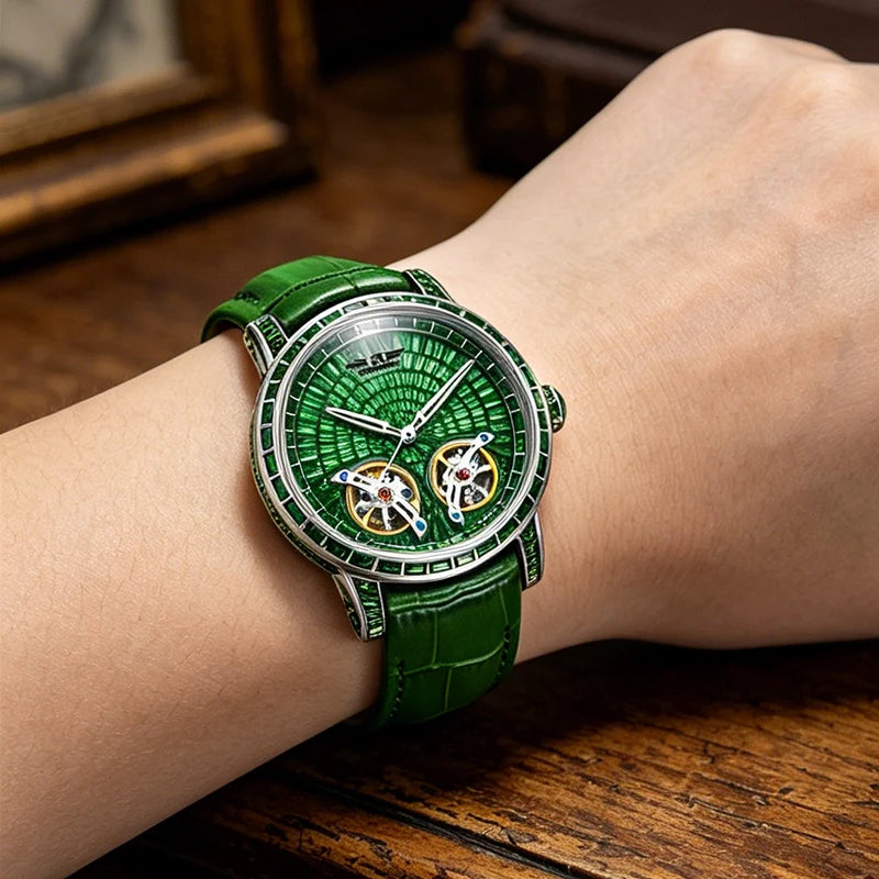 Luxury Double Flying Wheel Watch