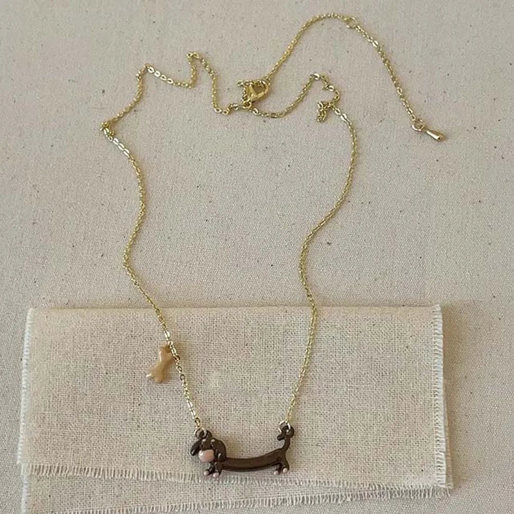 Animal Shaped Cute Dachshund Necklaces