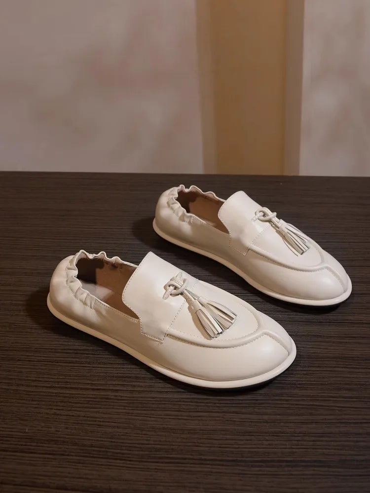 Leather Casual Pumps Spring Shoes