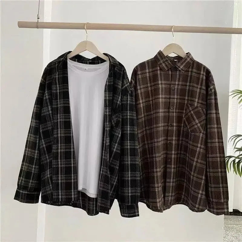 Plaid Shirt Women Long Sleeve