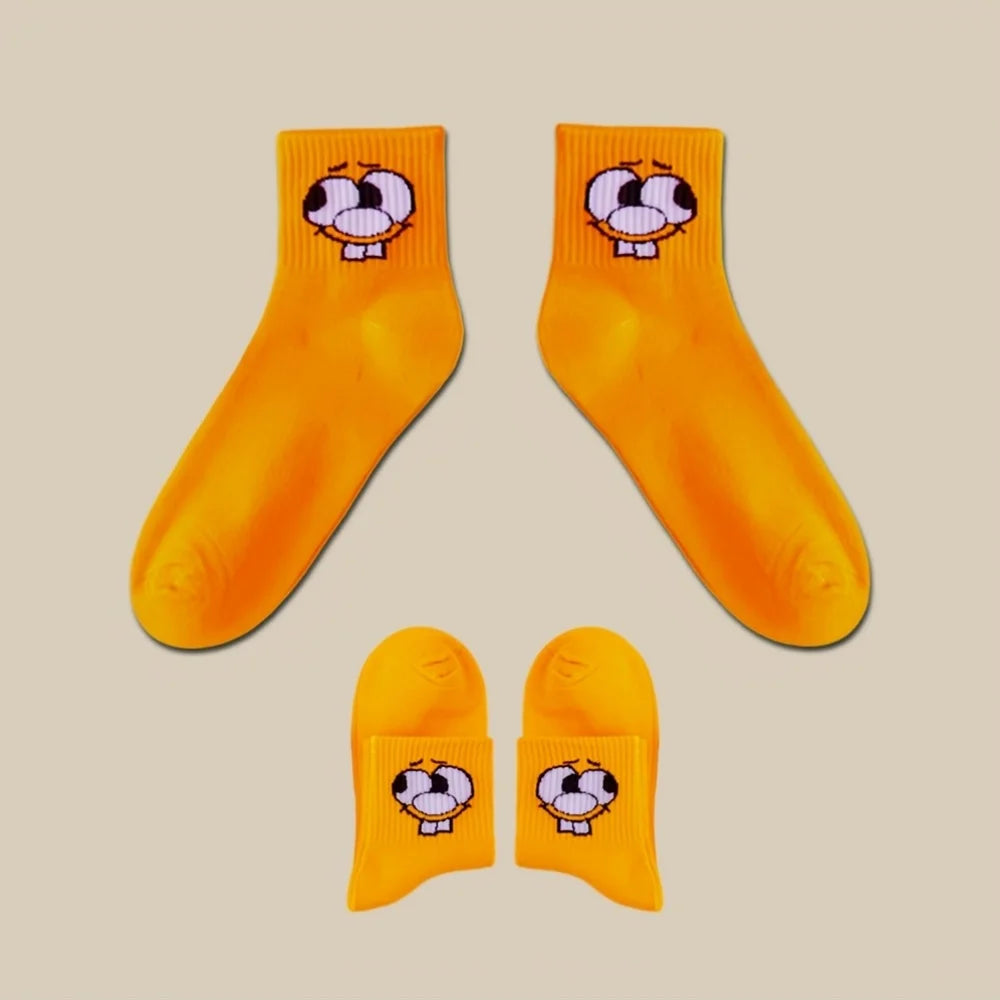 Cute Cartoon Face Socks