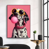 Colorful Funny Animal Blowing Posters