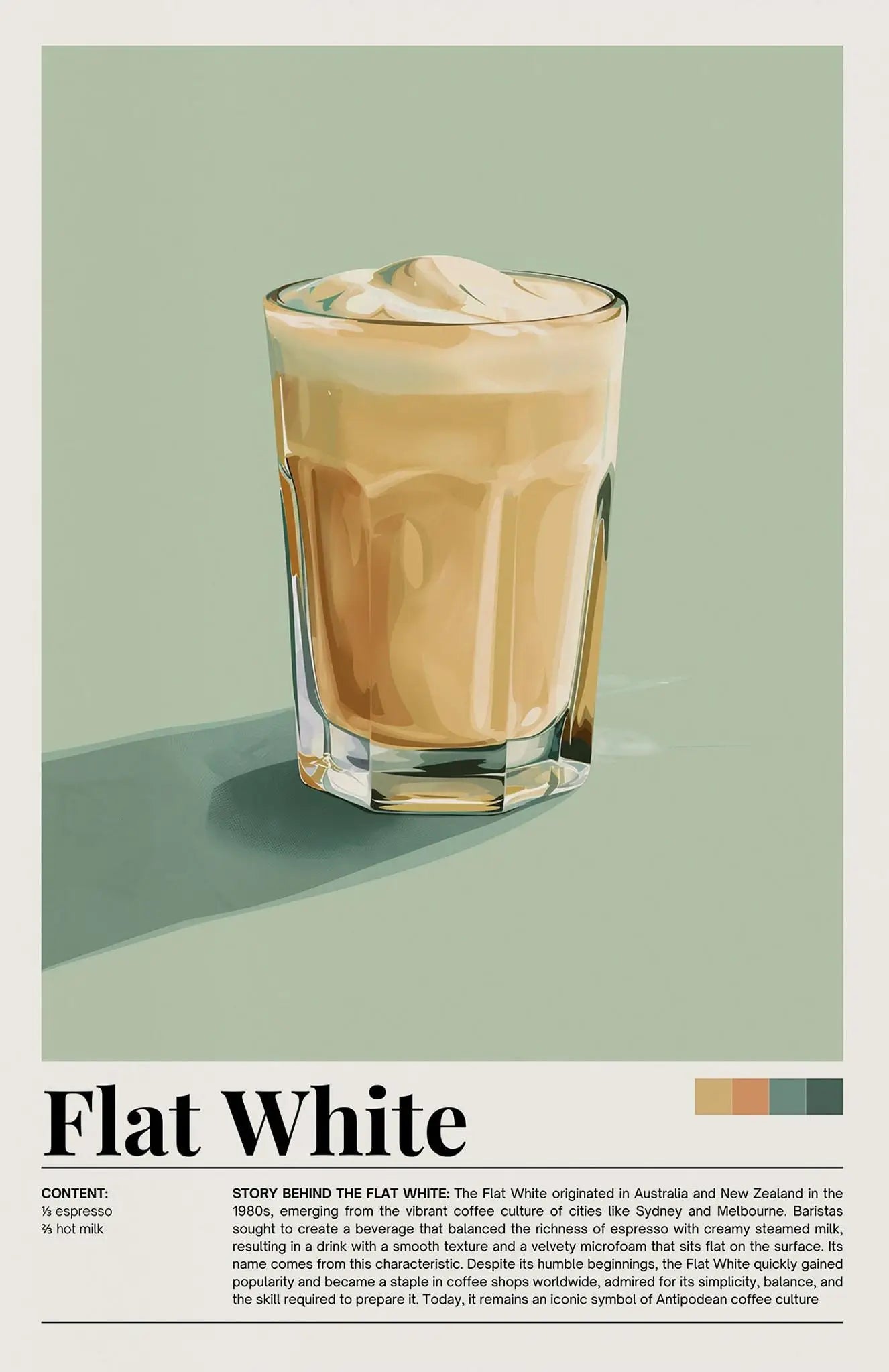 Nostalgic Minimalist Cafe Posters