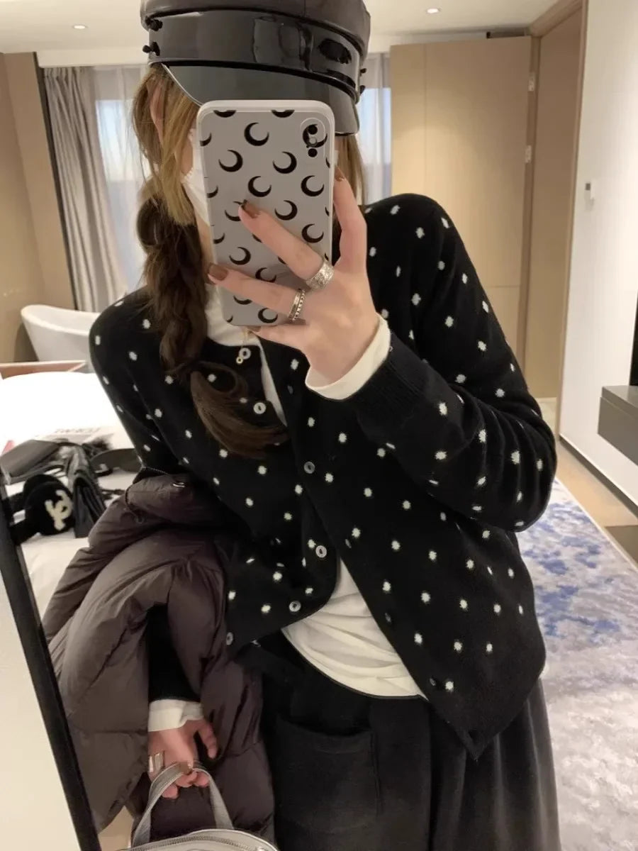 Korean Polka Dots Cardigan
