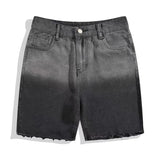 Retro Gradient Denim Short