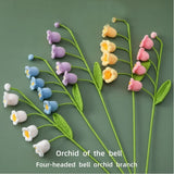 Bell Orchid Bouquet Kintted Crochet Flower