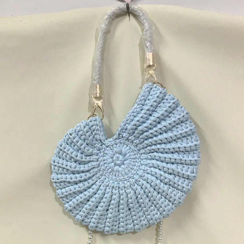 Creative Conch Handmade Crochet Shoulder Bag