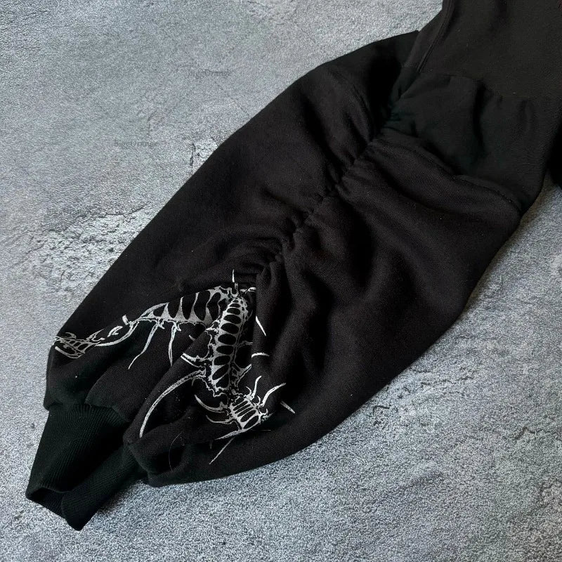 Vintage Oversized Personalized Print Hoodie
