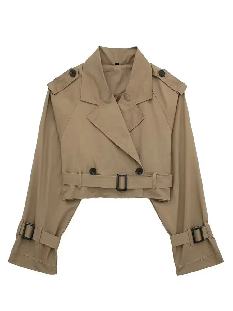 Vintage Women Cropped Jacket