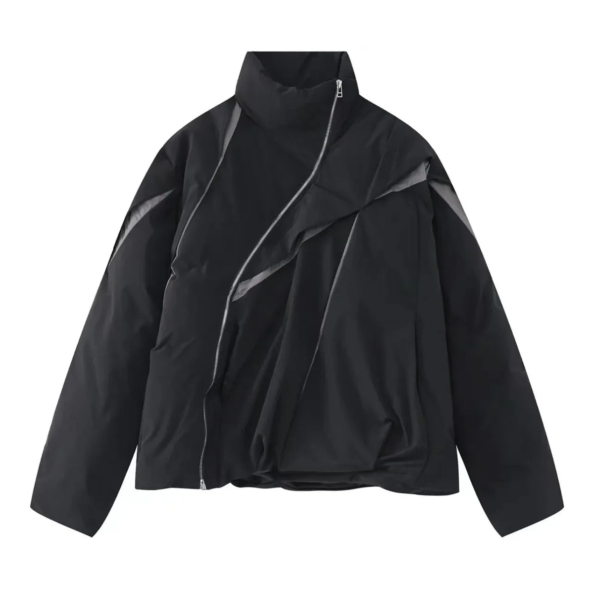 Y2K Zipper Puffer Jacket