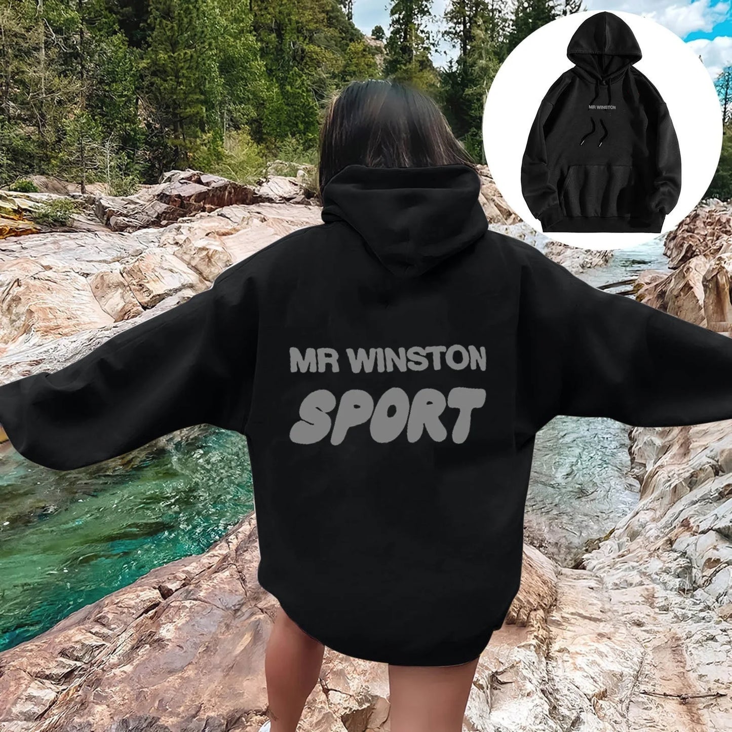 Chamois Leather Oversize Hoodie