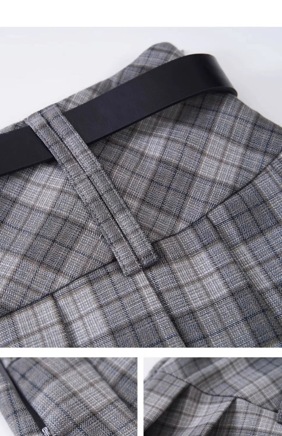 2000s Aesthetic Korean A-line Mini Pleated Plaid Skirt