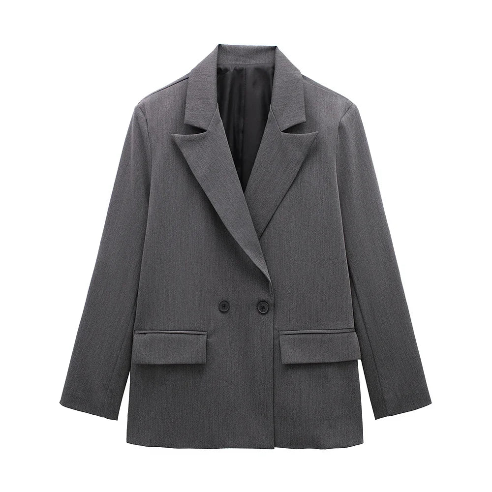 Women Double Breasted Old Money Blazer